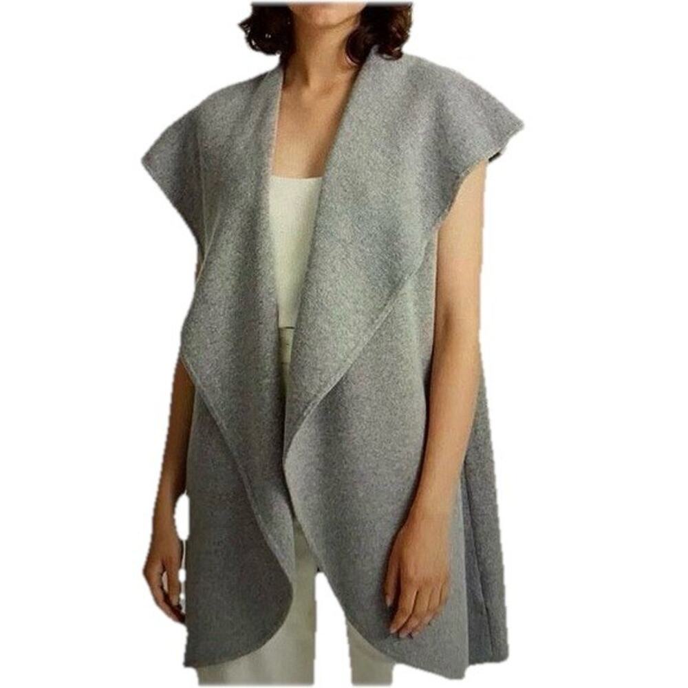 Club Monaco Delaynee Open Mid Length Vest Gray Women’s Size‎ XS/S